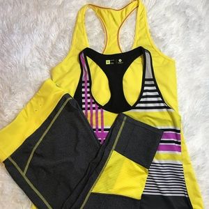 Xersion Performance Capris and Two Tank Tops